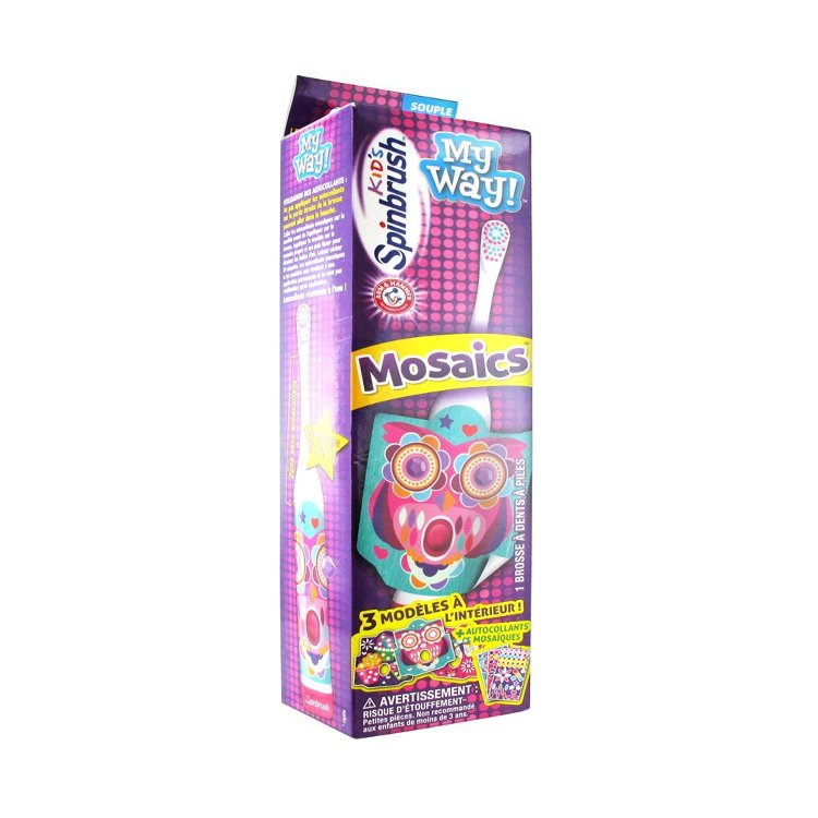 Spinbrush Kids My Way Toothbrush for Kids Mosaics
