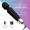 Yarosi Mini Massager- Strongest Cordless Handheld Vibrating Power - Best Rated for Travel Gift - Magic Stress Away - Perfect on Neck Back Foot Hand Pains and Sports Injury - Black view 3