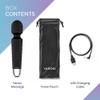 Yarosi Mini Massager- Strongest Cordless Handheld Vibrating Power - Best Rated for Travel Gift - Magic Stress Away - Perfect on Neck Back Foot Hand Pains and Sports Injury - Black view 4