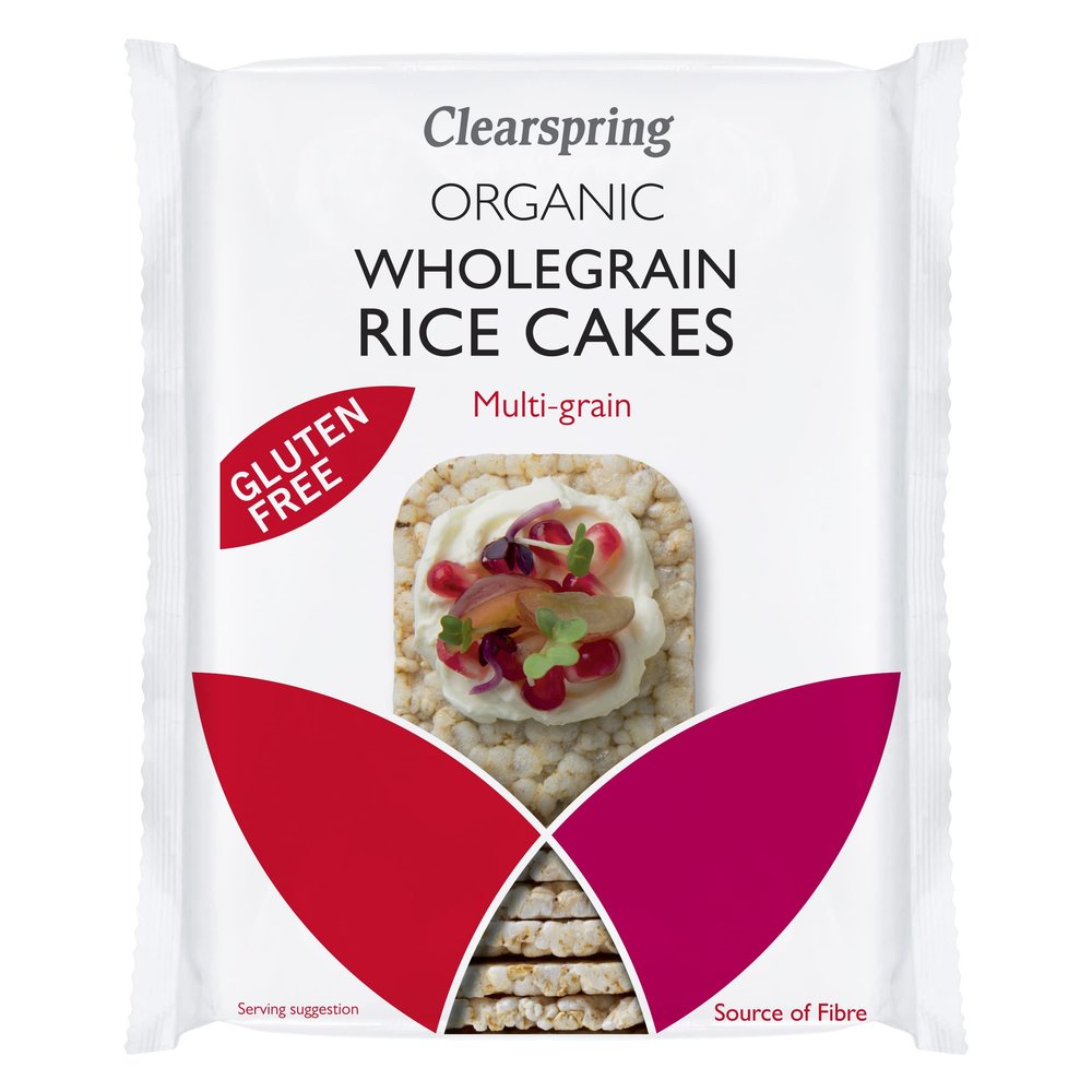 Clearspring Organic Rice Cakes - Multigrain 130g Gluten Free