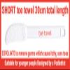toe towel SHORT handle -length 32cm - foot, toe brush to remove dead skin and germs that cause itchy, sore toes, athlete's foot, this is more suitable for younger people view 4