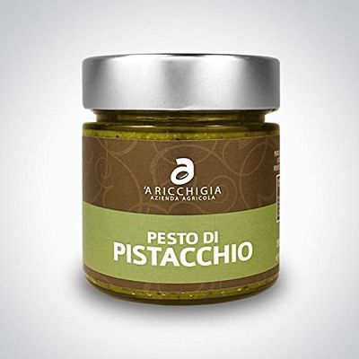 A RICCHIGIA-PESTO PISTACHIO D.O.P. BIO - JAR gr. 190 - Italian Artisan Product