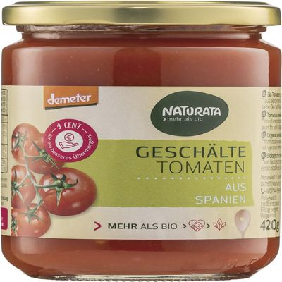 Naturata Organic peeled tomatoes in tomato juice (2 x 420 g)