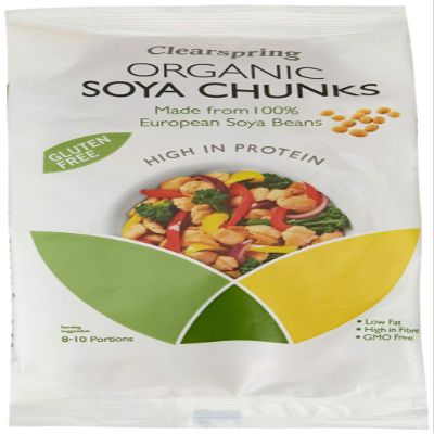 Clearspring Organic Soya Chunks 200 g (Pack of 3)