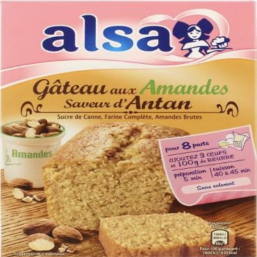 Alsa Prparation pour Gteau Aux Amandes Saveur d'Antan 300 g - Lot de 3