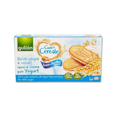 Biscotti Gulln Cuor di Cereale Sandwich Yogurt Senza Zucchero gr.220
