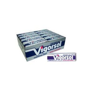 40 PACKETS CHEWING GUM VIGORSOL ORIGINAL NO SUGAR GREY CLASSIC