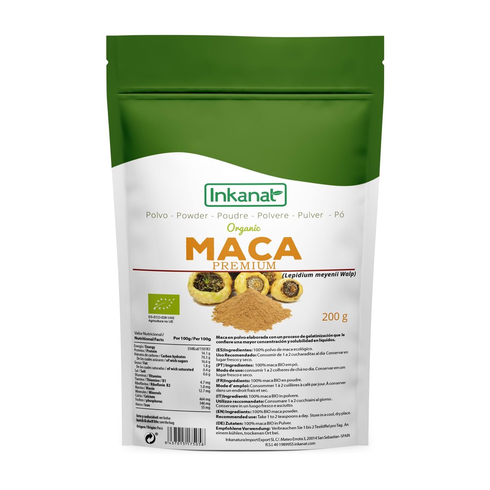 MACA in POLVO Organic 200GR INKANAT