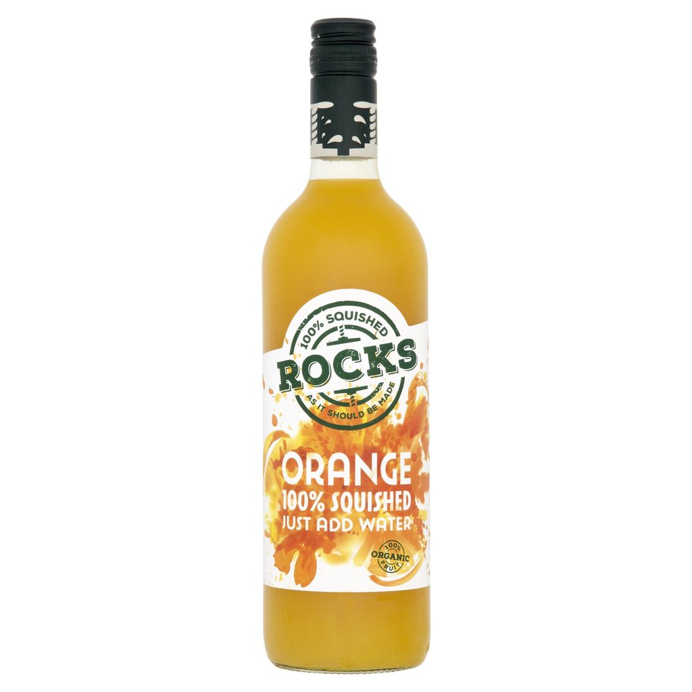 Rocks Organic Orange Squash, 740 ml