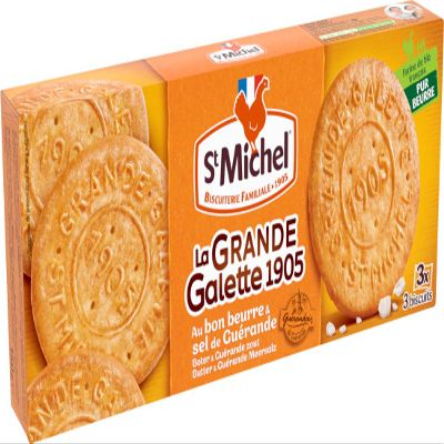 St Michel La Grande Galette Salted Butter Cookies (12x5.29 OZ)