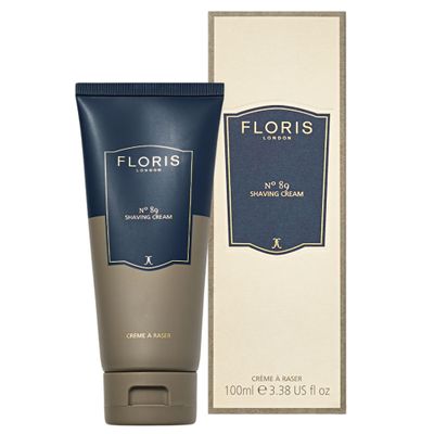 Floris London No. 89 Shaving Cream (100 ml) | Aloe Vera & Camomile Extract | Classic Citrus & Woody Masculine Scent | Enhanced with Bergamot, Oakmoss, Neroli & Orange | Keeps Skin Smooth & Supple