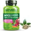 NATURELO Whole Food Multivitamin for Women - with Natural Vitamins, Minerals, Botanical Blends - Complete All-in-One Supplement for Energy, Brain, Eye Health - 120 Vegan Capsules | 1 Month Supply view 1