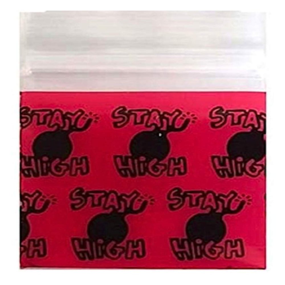 1000-1" x 1" 1010 Stay High Small Zipper Lock Baggies Craft Resealable Plastic Baggy 2 Mil Zipper Poly Bags