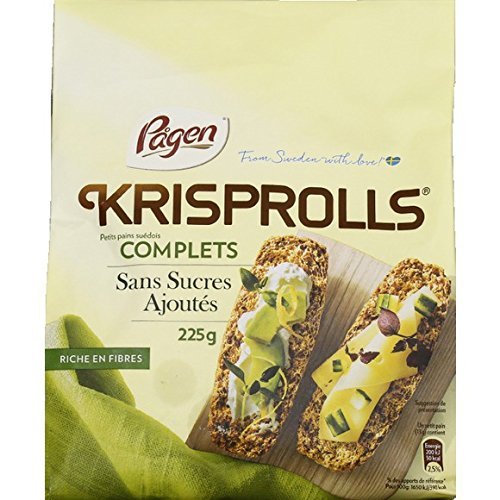 Krisprolls Small Swedish Complete Bread without Added Sugar 225 g
