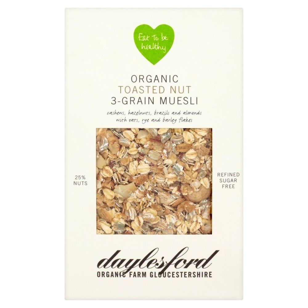 Daylesford Organic Toasted Nut 3-Grain Museli 450g