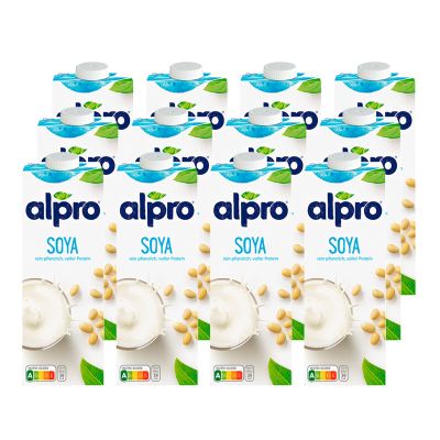 Alpro Soy drink Original with calcium nature vegetable drink vegan 12x1L
