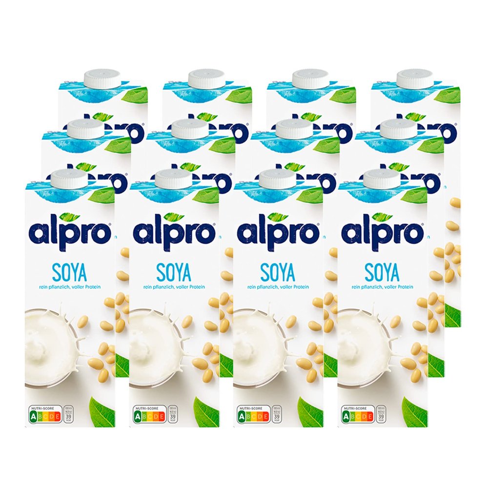 Alpro Soy drink Original with calcium nature vegetable drink vegan 12x1L