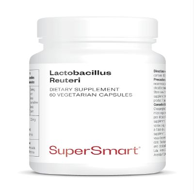 Lactobacillus Reuteri - Supplement for Digestive Comfort - 5 Billion CFUs per Day - Supports Intestinal Transit Health - Non-GMO - 60 DR Caps - Gluten-Free - Supersmart
