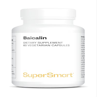 Baicalin 500 mg Per Serving - Supports Liver Health - Helps Cleanse and Detoxify The Liver - Relaxing, Antiviral, and Anti-Inflammatory Properties - Vegan - Supersmart