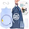 Premium Enema Kit 2 Quart Clear Silicone Bag for Enemas for Colon Cleanse for Women and Men - 6.75 Foot Hose, 7 Tips, Reusable Enema Kit view 1