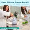 Premium Enema Kit 2 Quart Clear Silicone Bag for Enemas for Colon Cleanse for Women and Men - 6.75 Foot Hose, 7 Tips, Reusable Enema Kit view 2