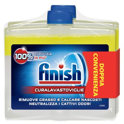 Finish Lemon Dishwasher Machine Cleaner - Lemon Set of 2 (250ml Each)