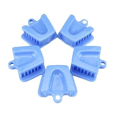 Earlywish 5pcs Medium Child Size/Blue Dental Silicone Mouth Prop Latex