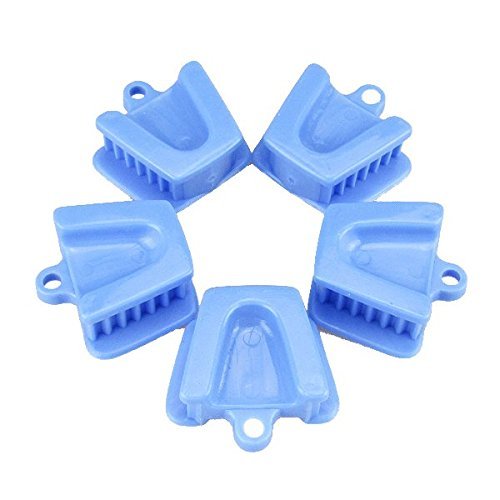 Earlywish 5pcs Medium Child Size/Blue Dental Silicone Mouth Prop Latex