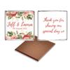 Personalised Chocolate Wedding Favours, Personalized Chocolates, Custom Party Favours, Pink Flower, Wedding gift Design Code: FL07 view 2