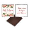 Personalised Chocolate Wedding Favours, Personalized Chocolates, Custom Party Favours, Pink Flower, Wedding gift Design Code: FL07 view 4