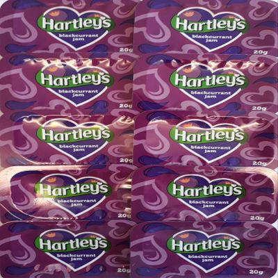 10 x 20g Hartley's Blackcurrant Jam Portions