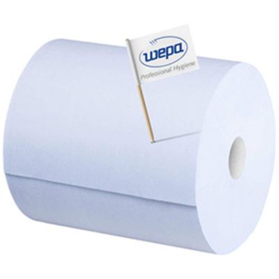 wepa - wepa Rouleau de papier nettoyant Comfort, 3 plis, bleu