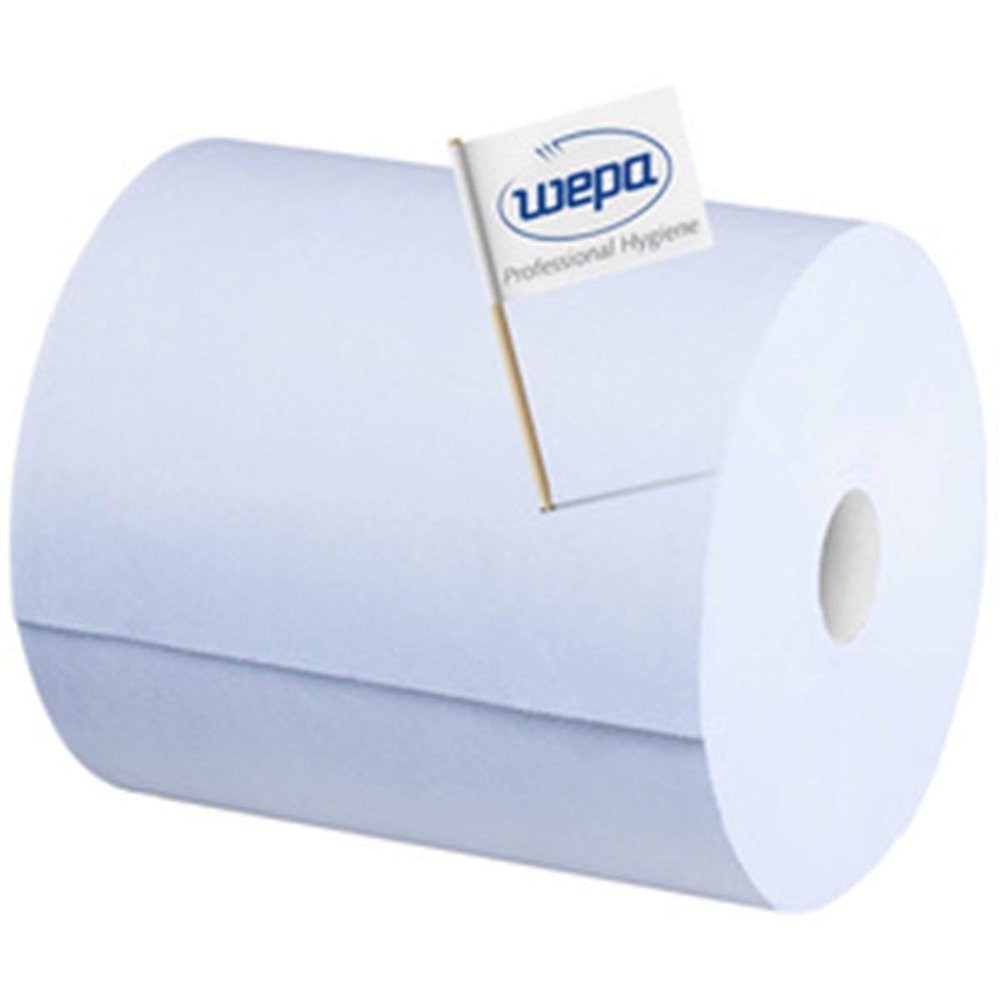 wepa - wepa Rouleau de papier nettoyant Comfort, 3 plis, bleu