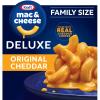 Kraft Deluxe Mac and Cheese, 1 Family Size Box, for Easy Dinner or Dinner Sides, Original Cheddar Flavor, No Artificial Dyes or Flavors, 24 oz view 1