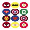 30 x Pre Cut Super Hero Cake, Cupcake Toppers/Decorations Edible Premium Wafer Paper view 1