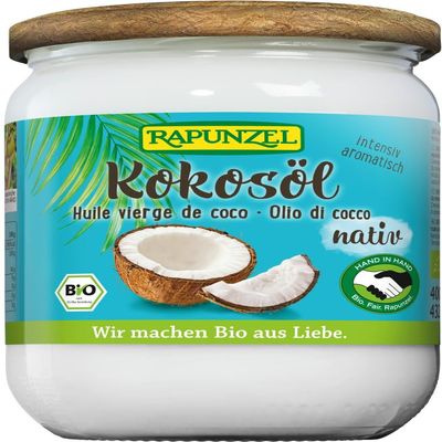 Rapunzel Organic Coconut Oil Native HIH (6 x 432 ml)