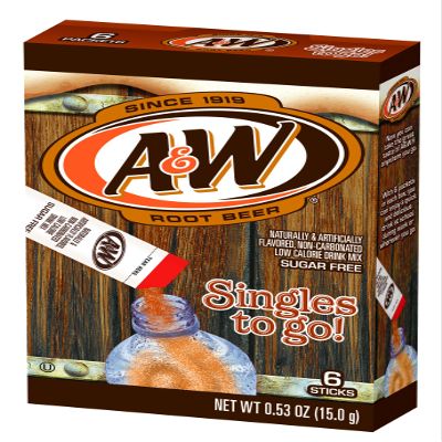 A&W Root Beer Singles to Go Drink Mix 15 g