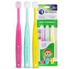 Brilliant Baby Toothbrush Oral Care, Babys First Toothbrush, Round Brush Head, Soft Bristles Clean All-Around Mouth, for Babies 4 Months Old - Toddlers 2 Years Old, Pink, Green, Yellow, 3 Count view 1