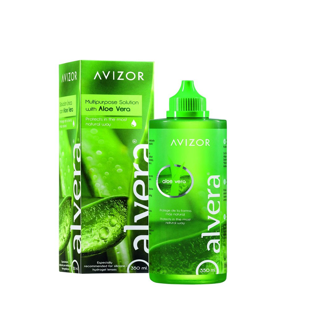 Alvera 350 ml Avizor with Aloe Vera Lens Case