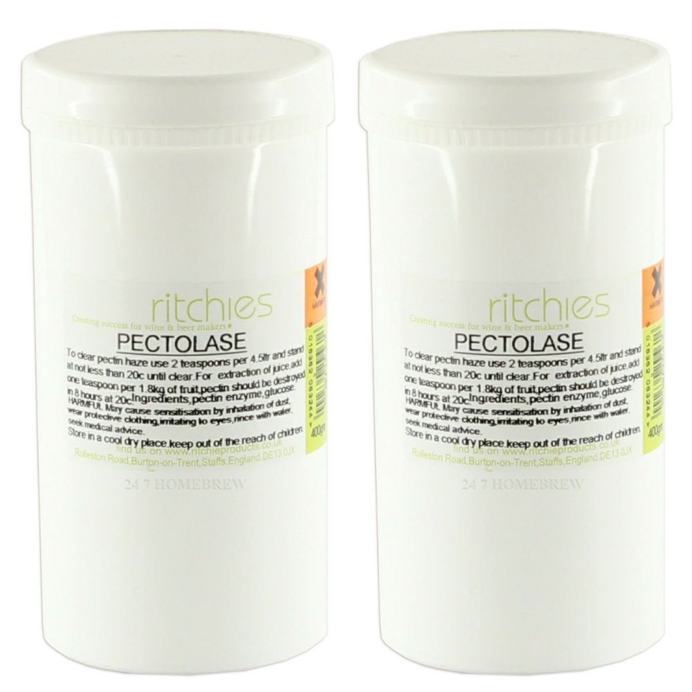 2X Ritchies Pectolase Powder 400g Pectin Destroying Enzyme