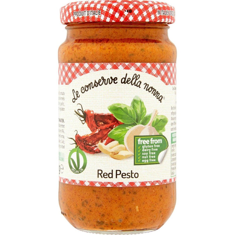 Le Conserve Della Nonna LBV Red Pesto Sauce 185g (Pack of 2)