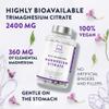 Aavalabs Magnesium Supplements for Women and Men - 2400mg per Daily Dose - (360mg Elemental) - 180 Magnesium Citrate Capsules - 3 Capsules Per Day - Vegan view 2