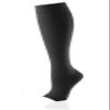Actilymph Class 1 Standard Below Knee Open Toe Compression Stockings, Large, Black view 2