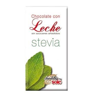 Milk and Stevia Chocolate 100 g.