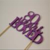 All About Details Purple 80-Years-Loved Cake Topper, 6 x 8 view 2