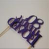 All About Details Purple 80-Years-Loved Cake Topper, 6 x 8 view 3