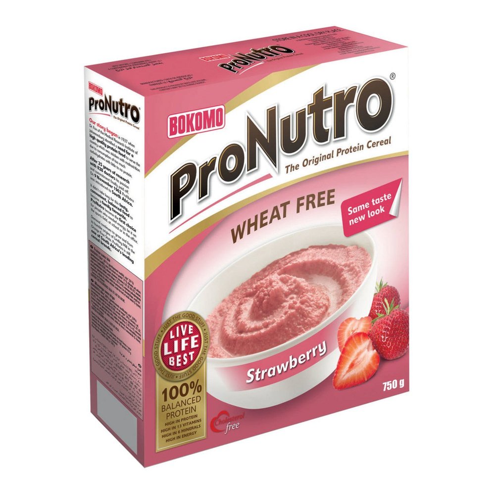 Bokomo ProNutro Wheatfree Strawberry Cereal 500 grammes