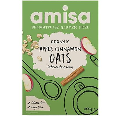 Amisa Pure Apple and Cinnamon Spice Porridge Oats, 300 g
