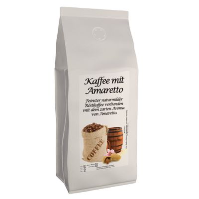 Aromakaffee - Flavored Coffee - Whole Bean - Freshly Roasted By Us (Amaretto, 200 Grams)