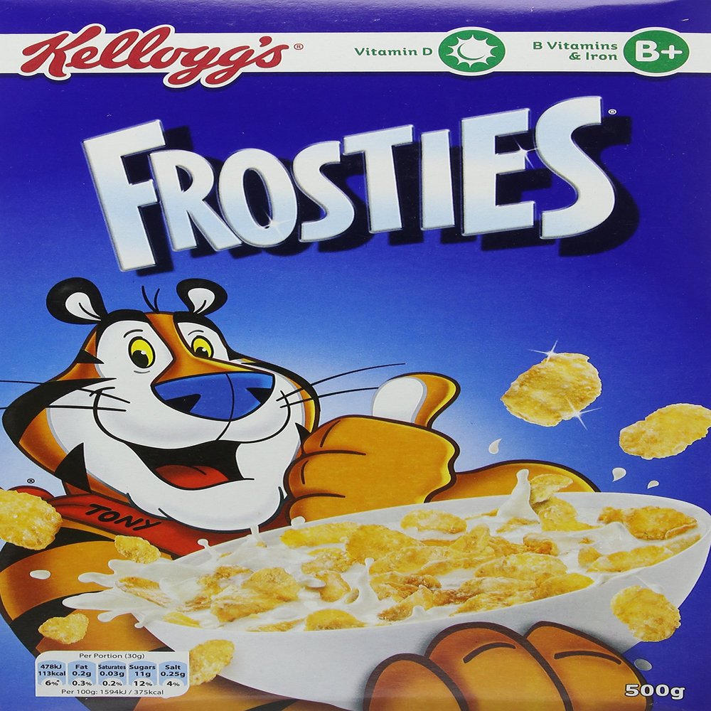 Kellogg's Frosties Cereals, 500 g,, Pack of 8